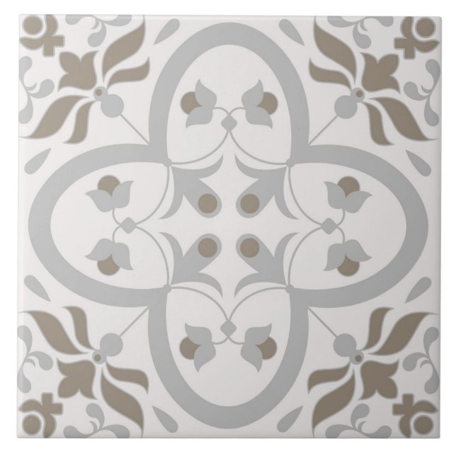 Spanish Tiles Pattern Ceramic Tile  (Front)