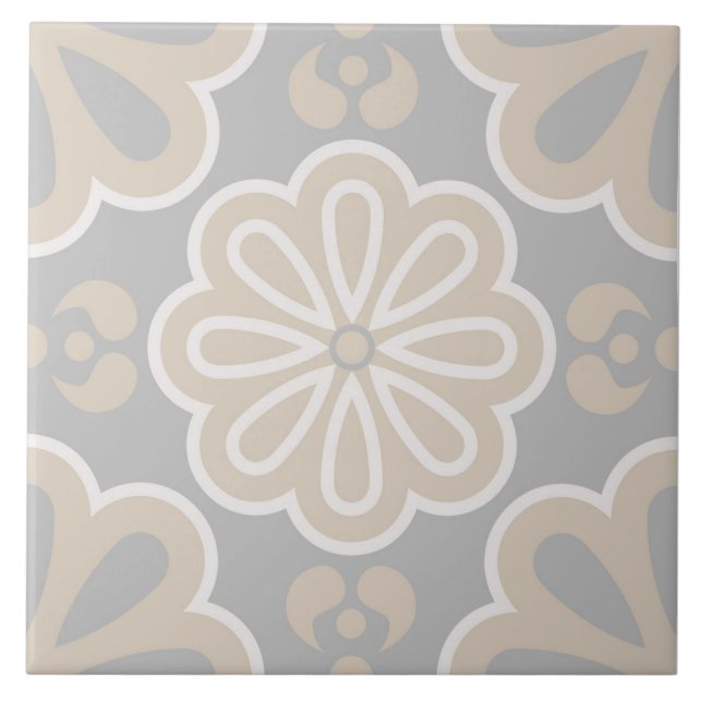 Spanish Tiles Pattern Ceramic Tile  (Front)