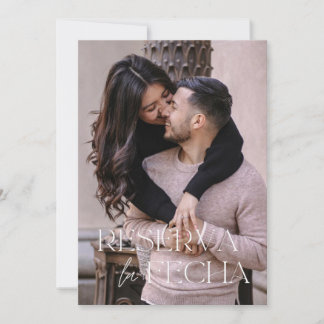 Spanish Trendy Save the Date Card