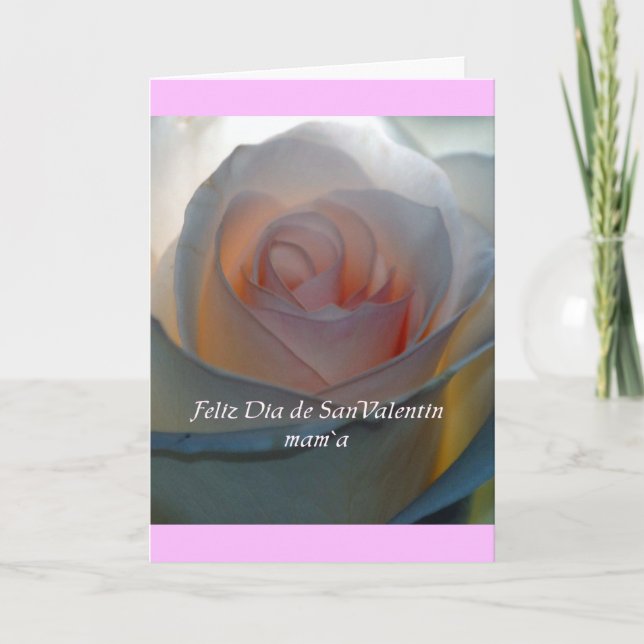 Spanish Valentine Mum Card (Front)
