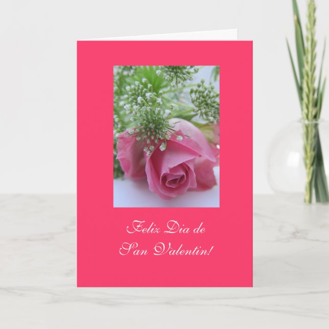 Spanish: Valentine's Day/ Dia San Valentin Holiday Card (Front)