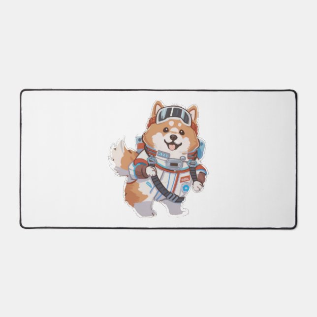 Spanish Water and wine Funny dog 1 Desk Mat (Front)