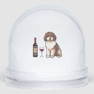 Spanish Water and wine Funny dog 1 Snowglobe