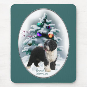 Spanish Water Dog Christmas Gifts Mouse Pad