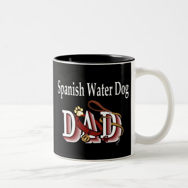 Spanish Water Dog Dad Mug (Right)
