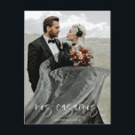Spanish We Eloped | Post Card<br><div class="desc">This elopement announcement is an adorable way to tell the world your wedding date. You can customise this card to suit your needs.</div>