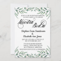 Spanish Wedding Eucalyptus Leaves Nuestra Boda