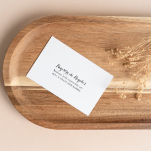 Spanish Wedding Gift Registry Enclosure Card
