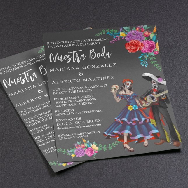 Spanish Wedding Nuestra Boda Day of Dead  (Creator Uploaded)