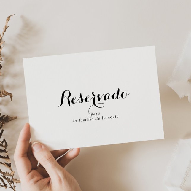Spanish Wedding Reserved Sign (Creator Uploaded)