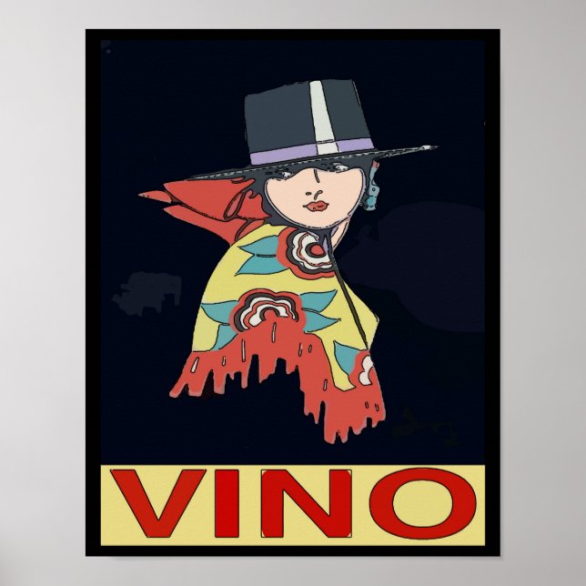 Spanish Wine, Vino Poster (Front)
