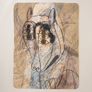 Spanish Woman Francis Picabia Sherpa Blanket
