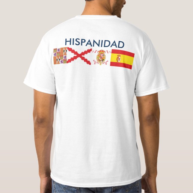 SPANISHNESS origin and countries. Ahead and behind T-Shirt (Back)