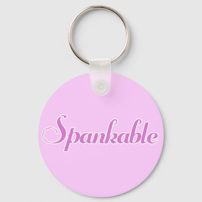 Spank me key ring (Front)