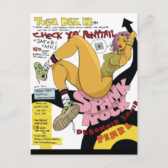 Spank Rock Postcard (Front)