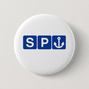 Spanker Symbol Joke 6 Cm Round Badge