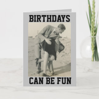 SPANKING 1950s COUPLE FUNNY BIRTHDAY CARDS