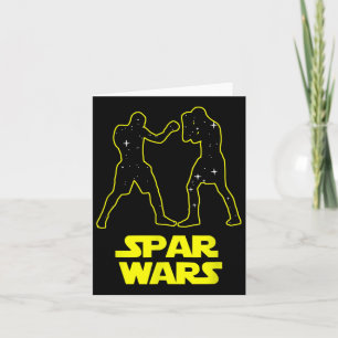 Spar Wars Boxing Parody Spoof - Mens And Womens  Card