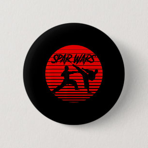 Spar Wars Karate Shotokan Martial Arts 6 Cm Round Badge