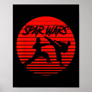 Spar Wars Karate Shotokan Martial Arts  Poster