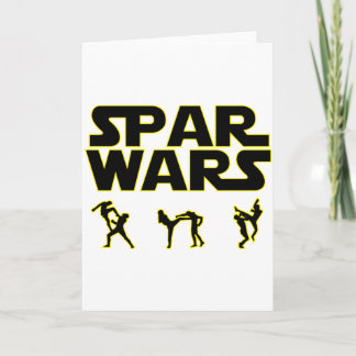 Spar Wars Taekwondo Mma Karate T Shirt  Card