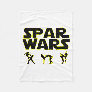 Spar Wars Taekwondo Mma Karate T Shirt Fleece Blanket