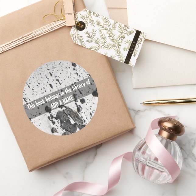 Spare An Aspen Tree Classic Round Sticker (Gifting)