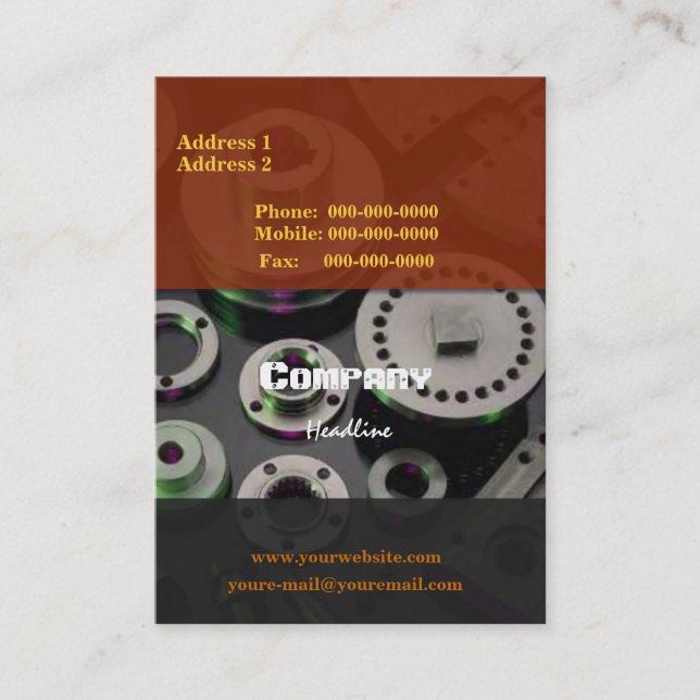 Spare Parts Business Card (Front)