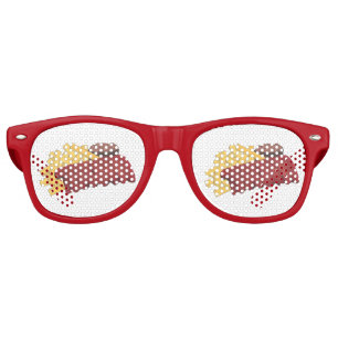 Spare Ribs BBQ Barbecue Barbeque Rib Cookoff Retro Sunglasses