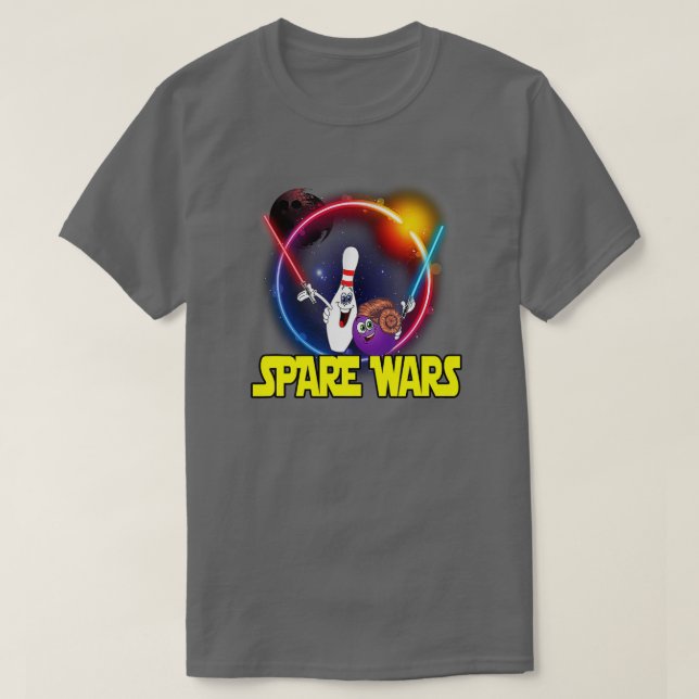 Spare Wars matching bowling team  T-Shirt (Design Front)
