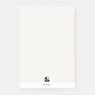 Spark. Gilded Clover Luxe Minimalist Post-it Notes