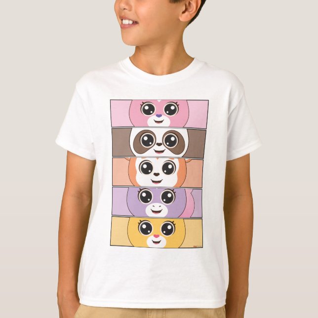 Spark Joy with Colourful Animal Characters for Kid T-Shirt (Front)