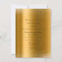 Spark Metallic Gold Glitter Sand Formal Elegant