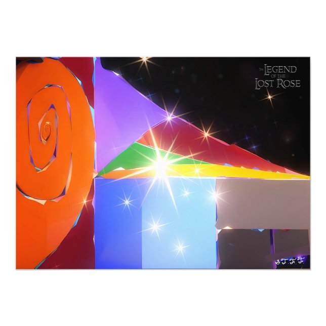 Spark’s Rainbow Spiral Art Print (Front)