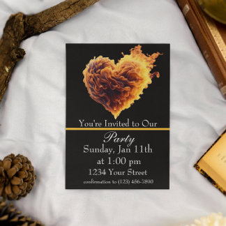 Spark the Fun: Don’t Miss Our Hot Fire Party! Invitation