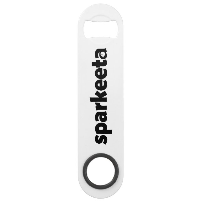 Sparkeeta Steel Bottle Opener (Front)
