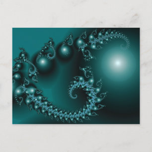 Sparkle 3 Abstract Fractal Fine Art Postcard