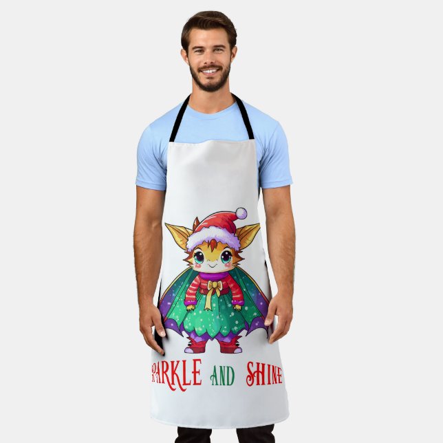 Sparkle and shine Dragon Apron (Worn)