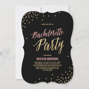 Sparkle Bachelorette Party Invitation