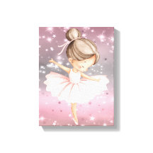 Sparkle Ballerina Dancer Canvas
