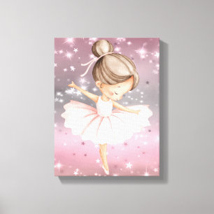 Sparkle Ballerina Dancer Canvas Print