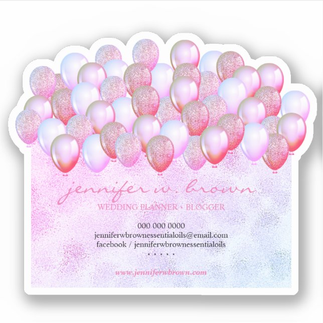 Sparkle Balloons Decor (Front)