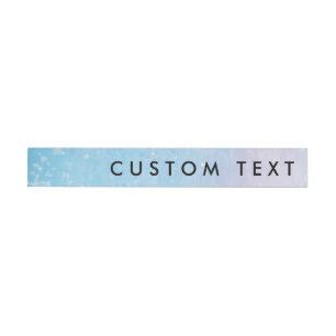 Sparkle Beach Water Wrap Around Invite Labels