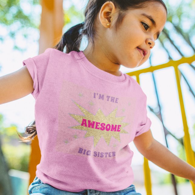 Sparkle Burst Awesome Sibling Toddler T-Shirt (Creator Uploaded)
