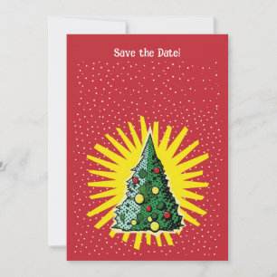 "Sparkle & Cheer" Save the Date Christmas Invite