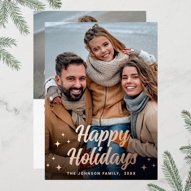 Sparkle Christmas 2 PHOTO Greeting Rose Gold (Creator Uploaded)