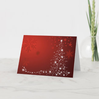 Sparkle Christmas Tree & Snowflake Christmas Card