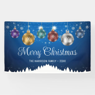 Sparkle Colourful Christmas Balls Bauble Festive Banner