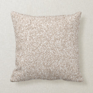 Sparkle Cream Glitz Glitter Cushion