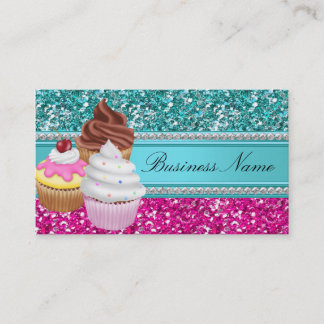 Sparkle Cupcake Business Card